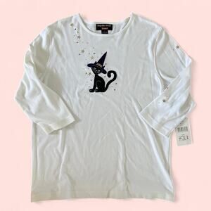 White long sleeve halloween shirt